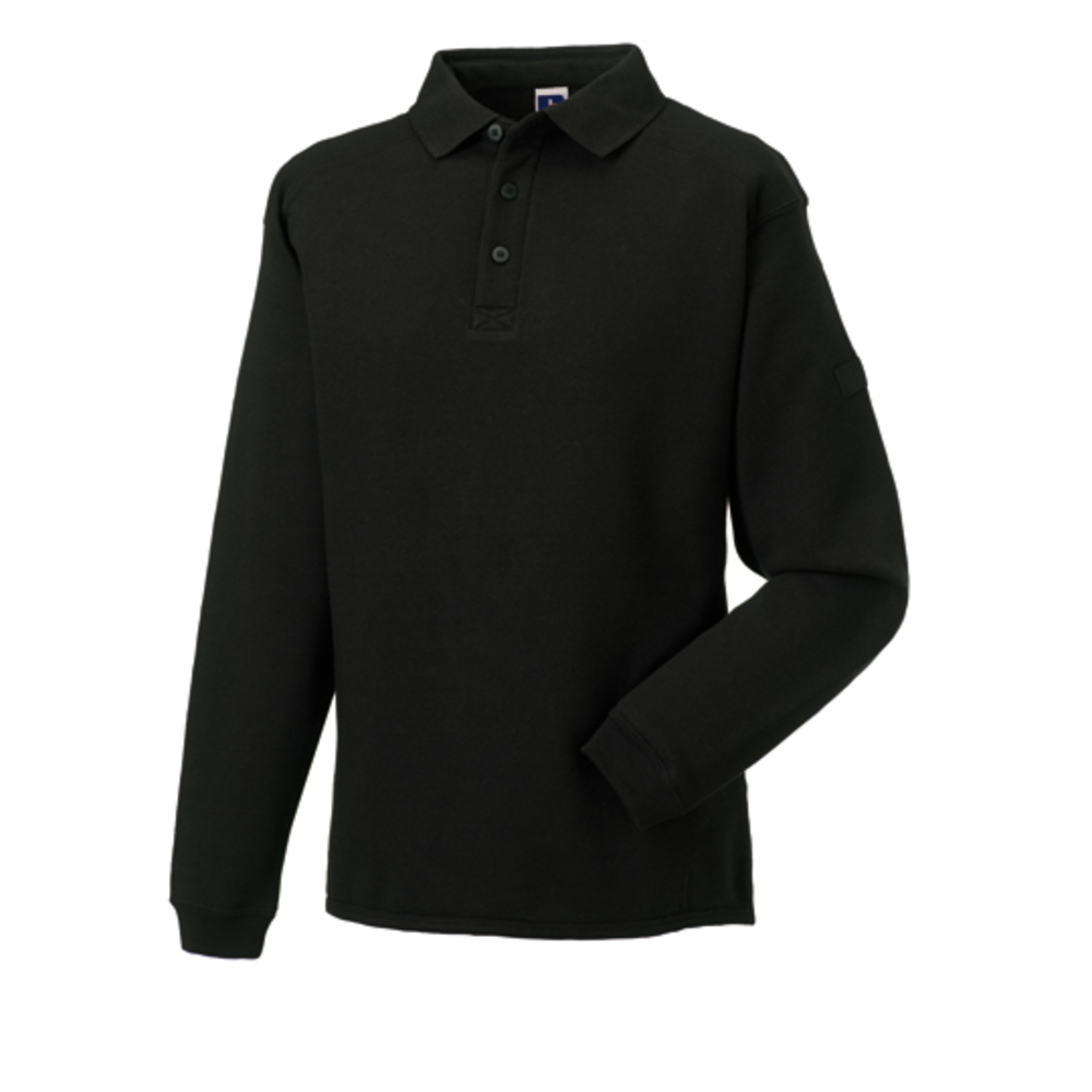 Workwear-Sweatshirt mit Kragen und Knopfleiste