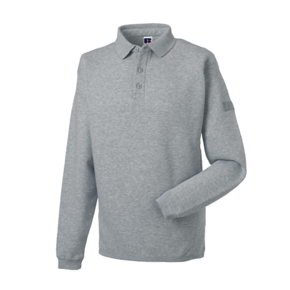 Workwear-Sweatshirt mit Kragen und Knopfleiste