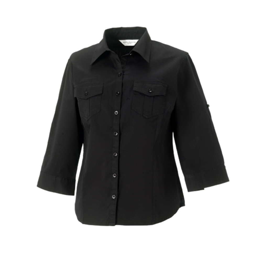 Ladies´ Roll 3/4 Sleeve Twill Shirt