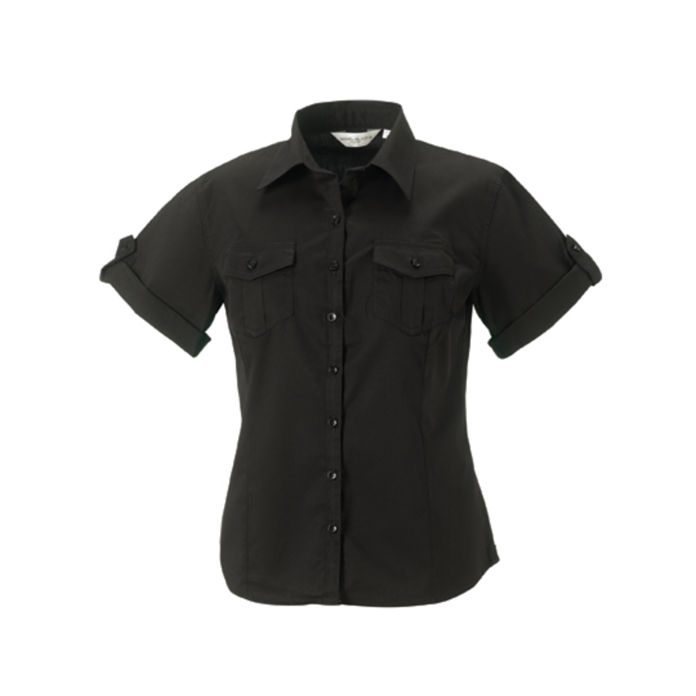 Ladies´ Roll Short Sleeve Twill Shirt