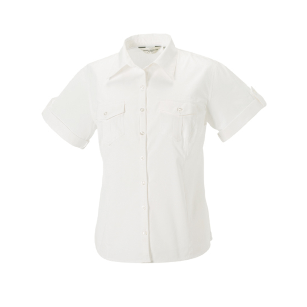 Ladies´ Roll Short Sleeve Twill Shirt
