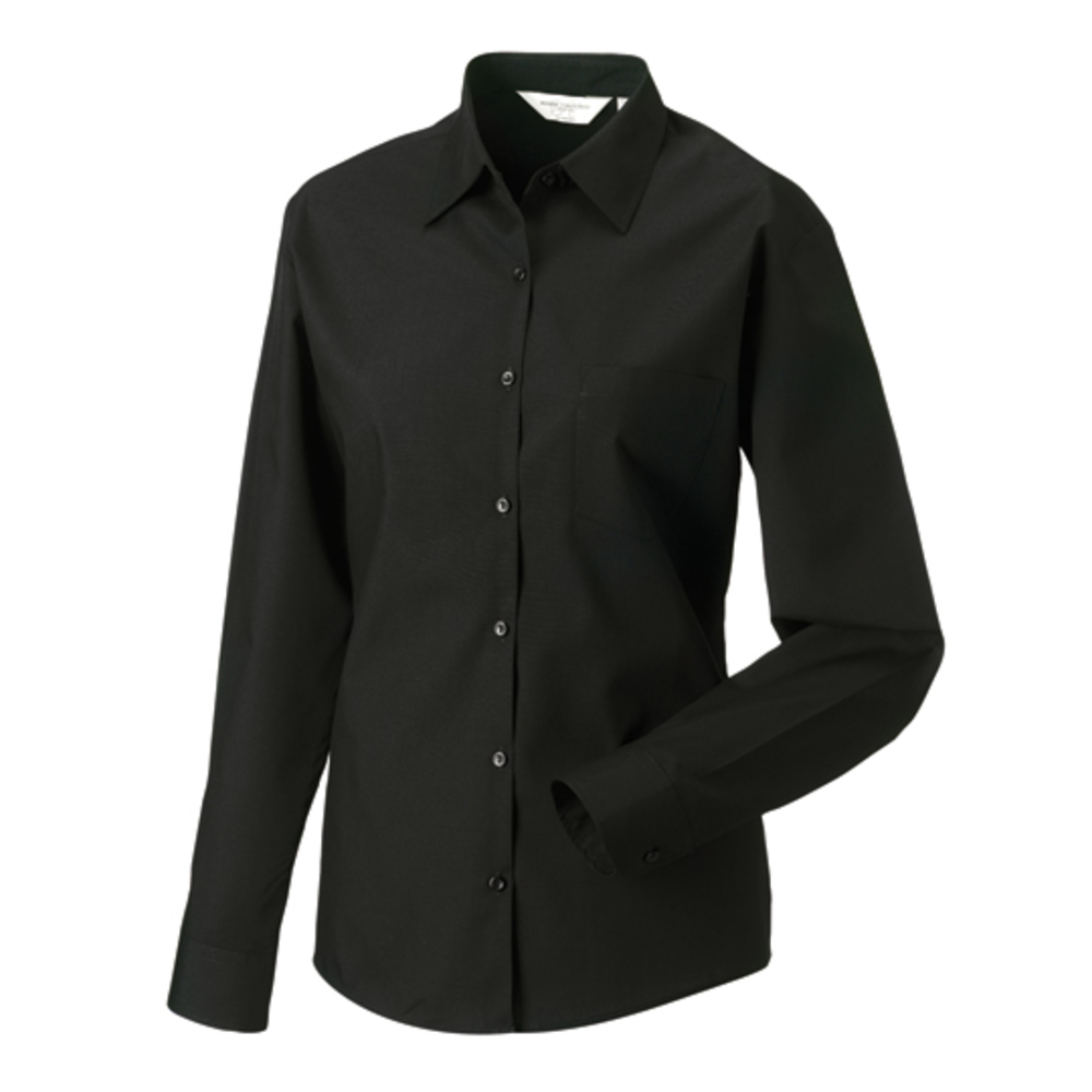 Ladies´ Long Sleeve Polycotton Poplin Shirt
