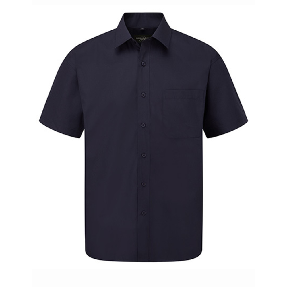 Men's Short Sleeve Polycotton Poplin Shirt