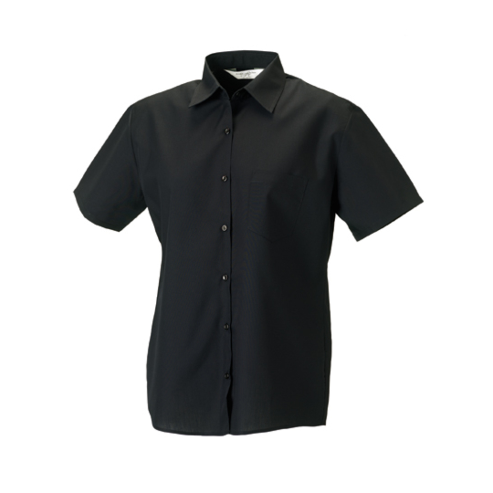 Ladies´ Short Sleeve Polycotton Poplin Shirt