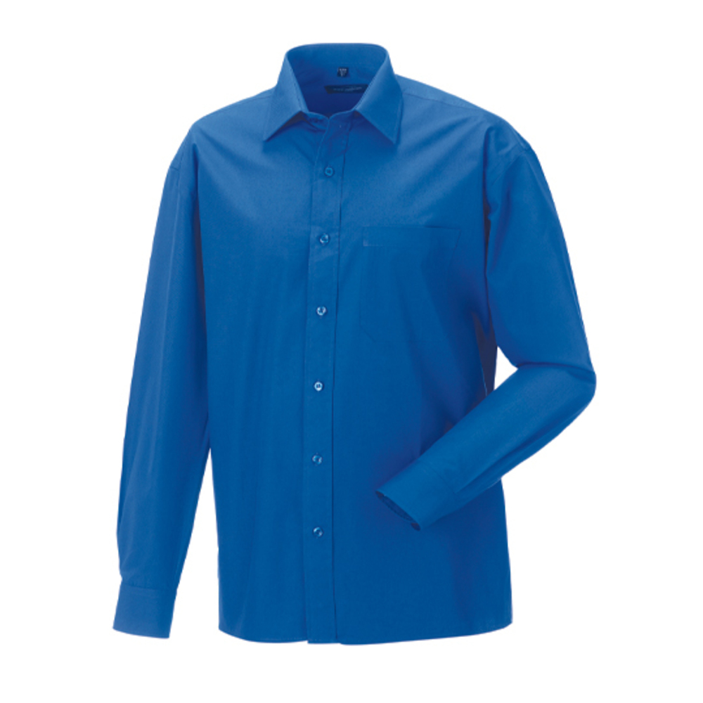 Men´s Long Sleeve Pure Cotton Poplin Shirt