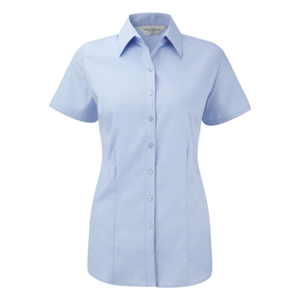 Ladies´ Short Sleeve Herringbone Shirt