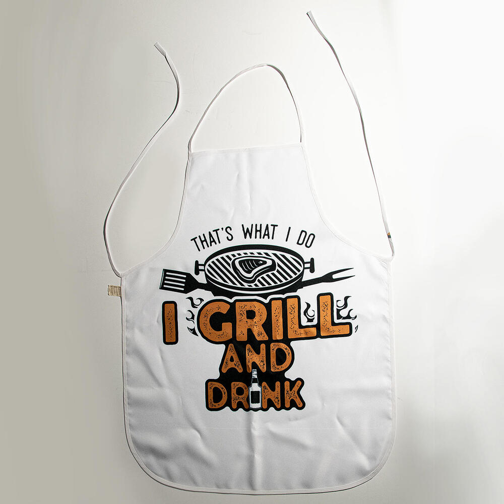 Subli Grillschürze Weiß 75 x 58 cm