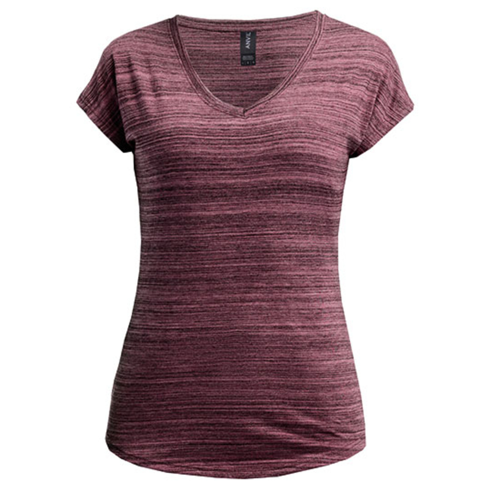 Women`s Tri-Blend V-Neck Streak Tee