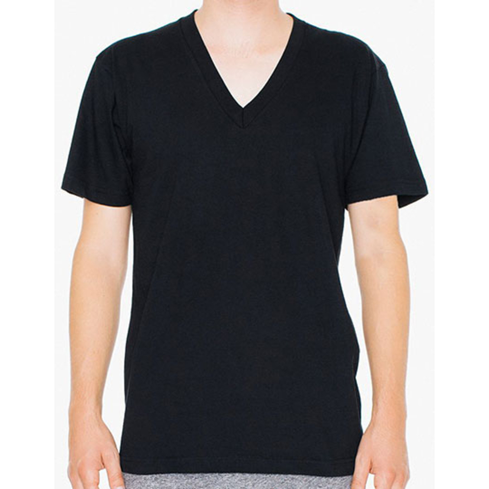 Unisex Fine Jersey V-Neck T-Shirt