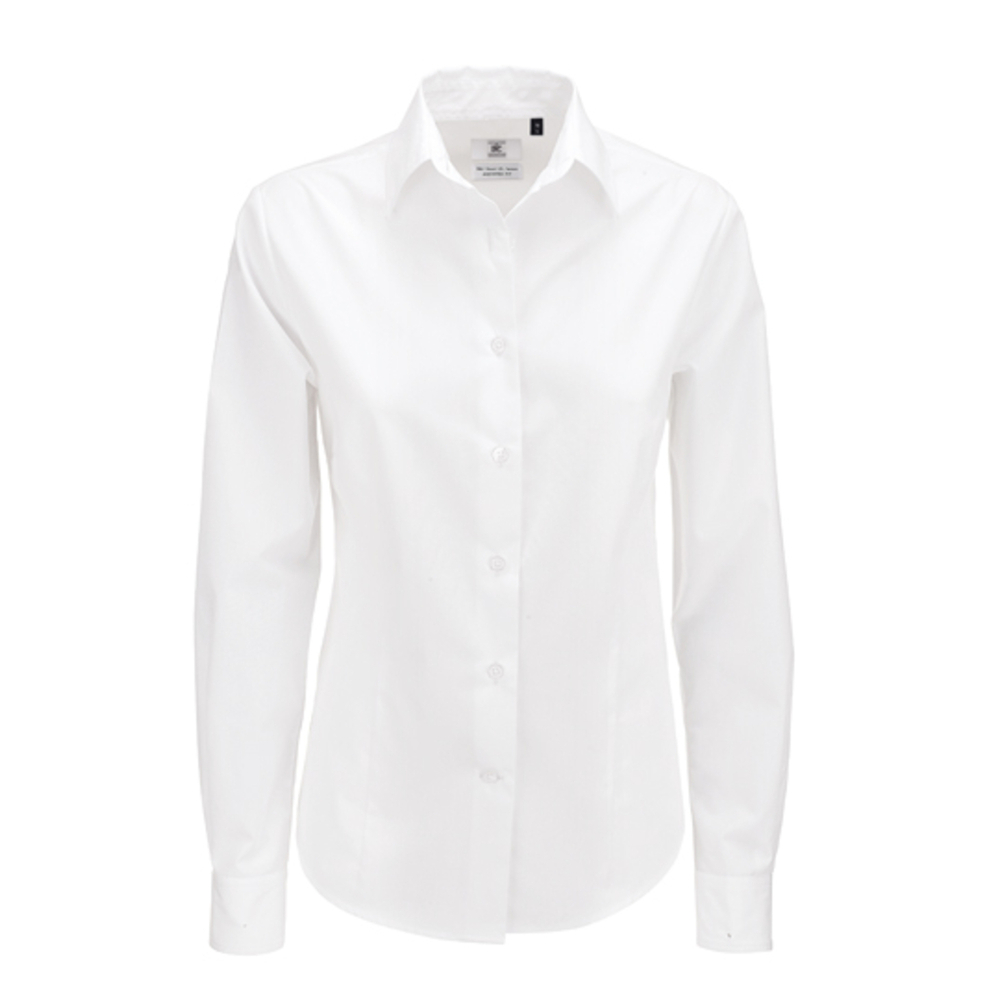 Maglietta in popeline Smart manica lunga / Donna