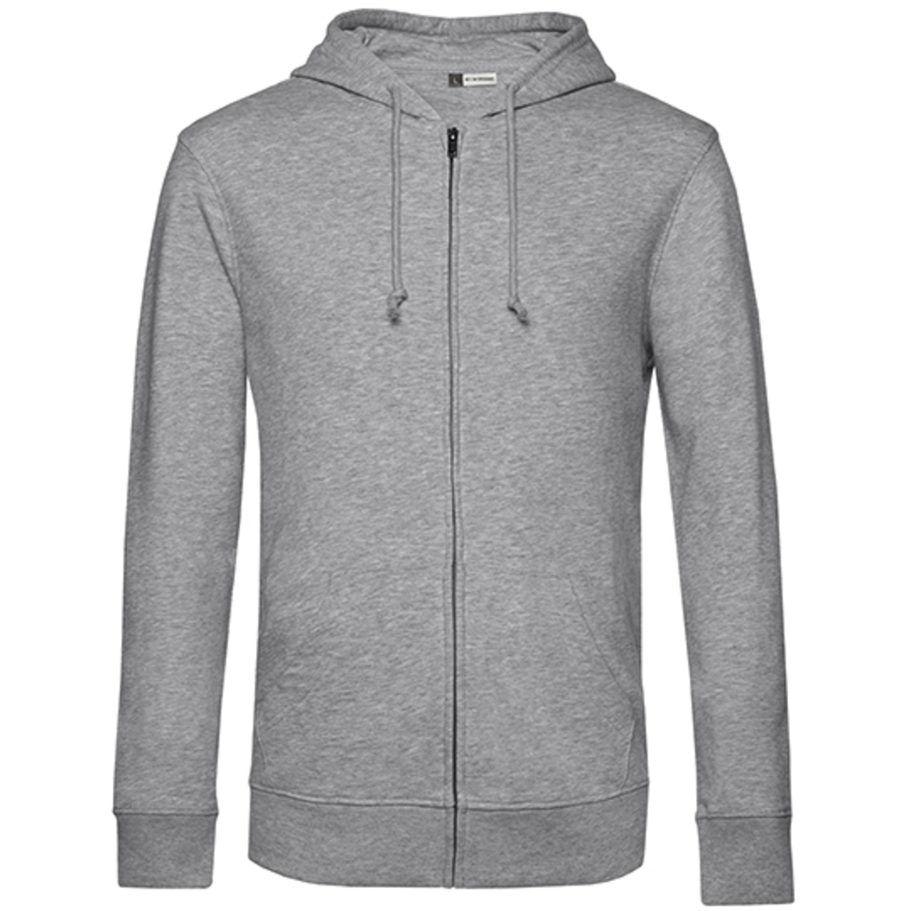 Giacca con cappuccio biologico con zip