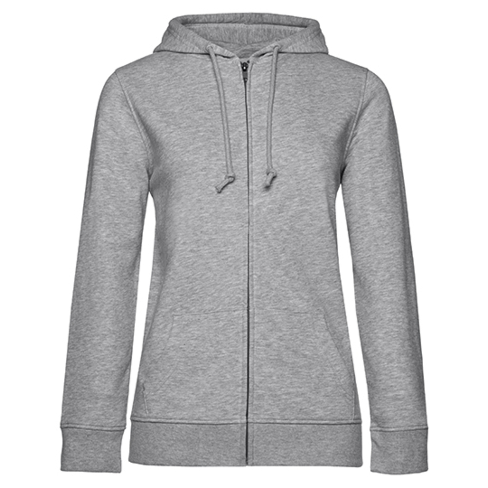 Chaqueta orgánica con capucha y cremallera / Mujer