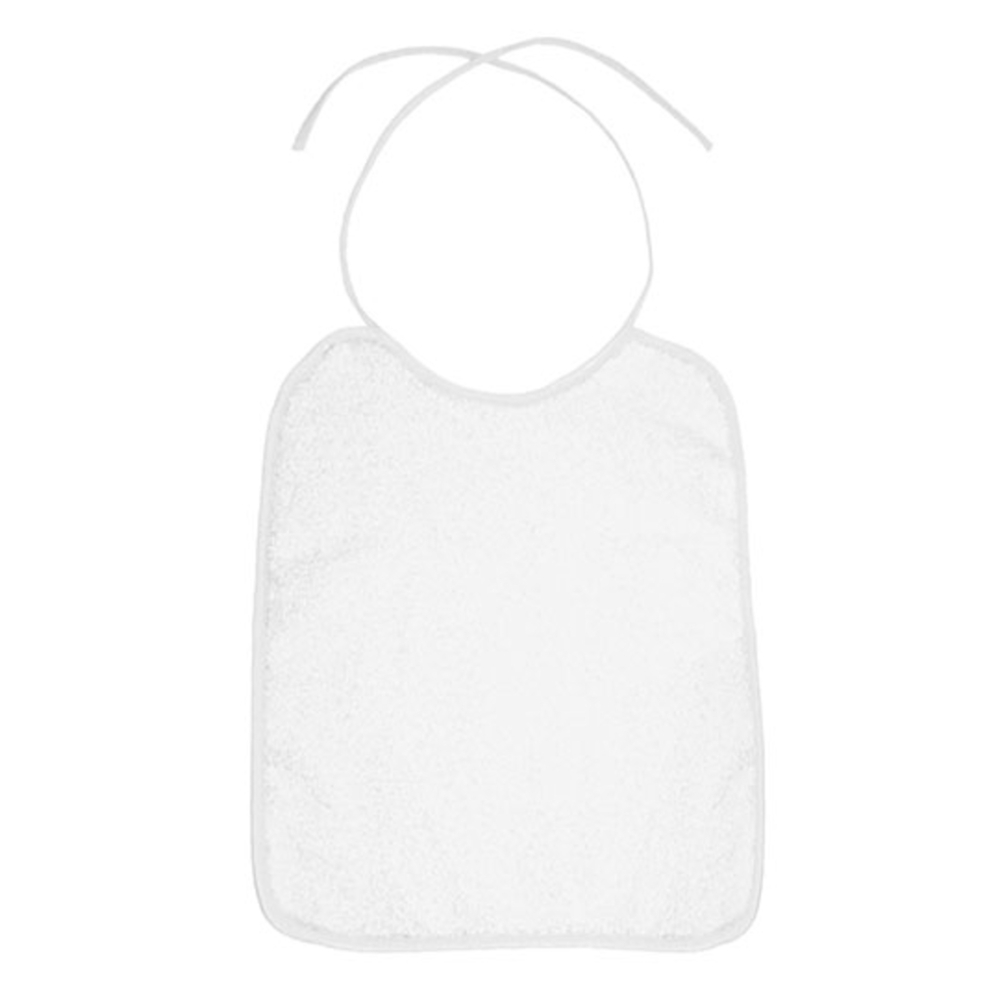 Piped Border Baby Bib Terry