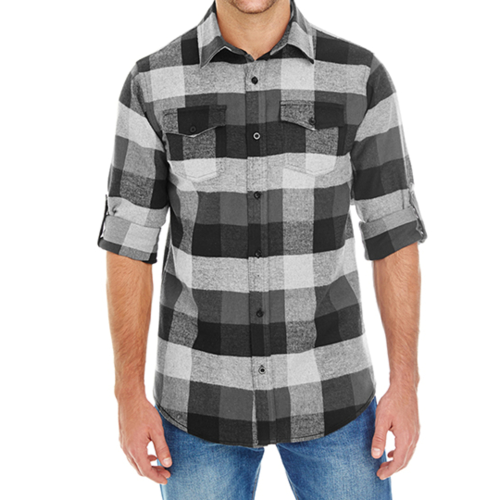 Camisa de franela tejida a cuadros