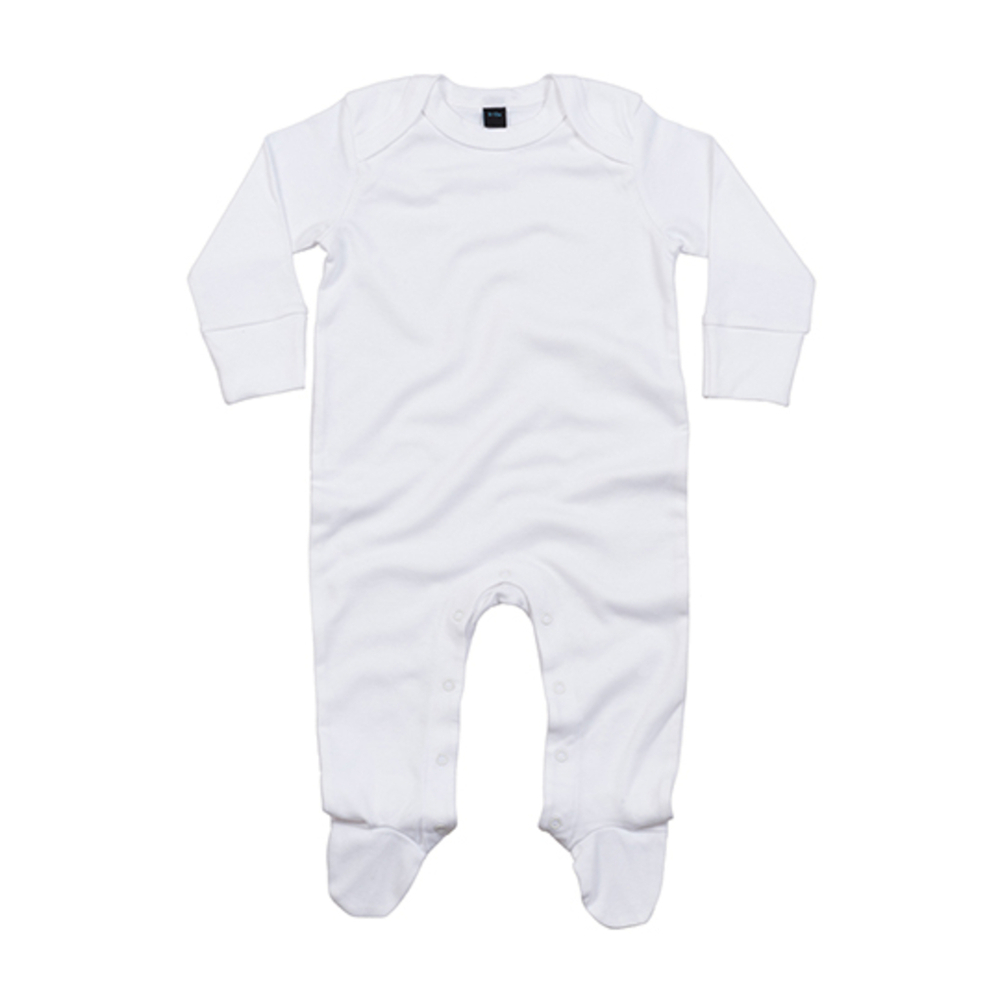 Maillot de nuit bio pour bébé avec moufles à rayures