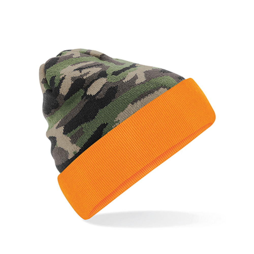 Gorro de camuflaje con dobladillo