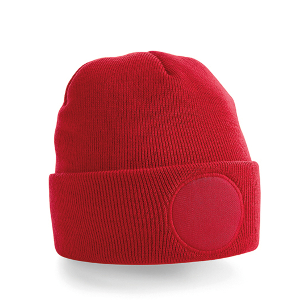 Berretto con patch circolare