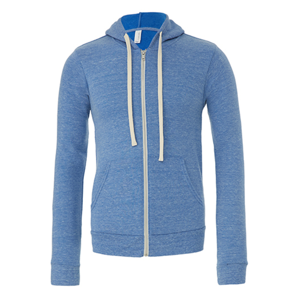 Unisex Triblend Full Zip Hoodie