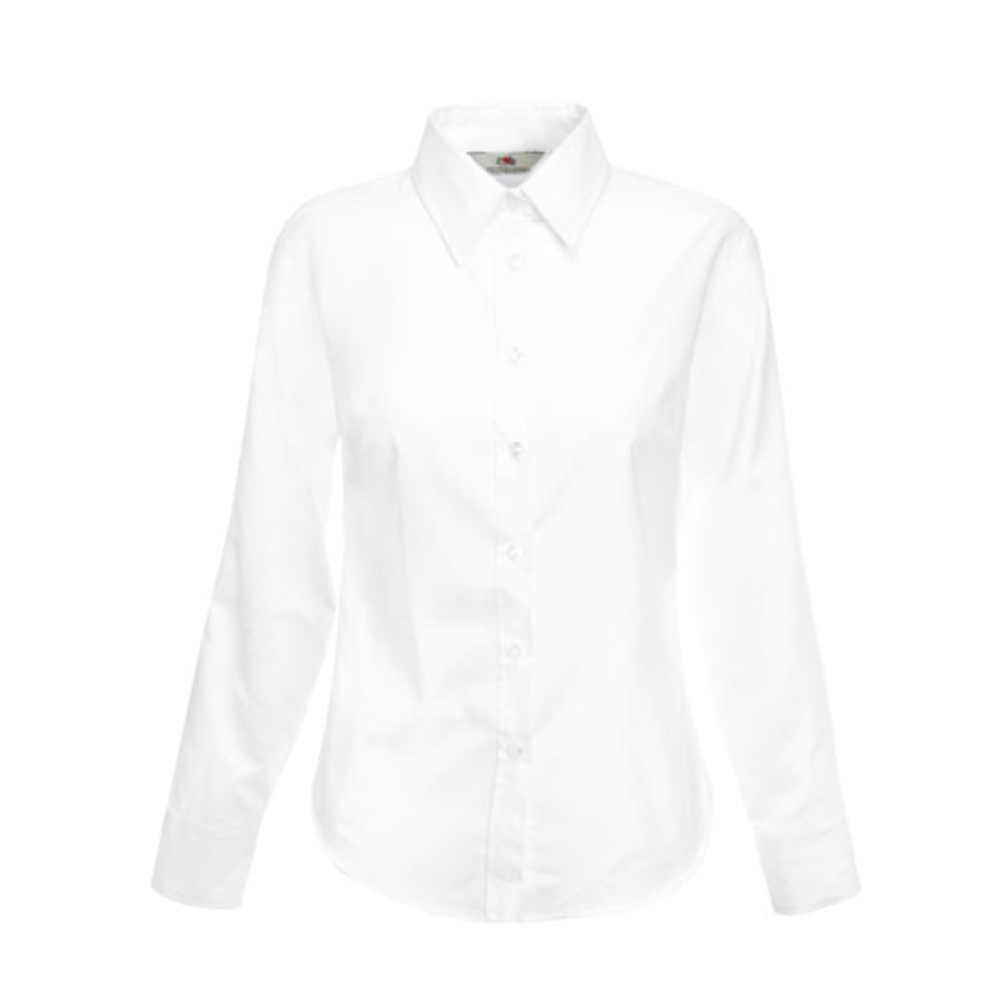 Camisa Oxford de manga larga para mujer