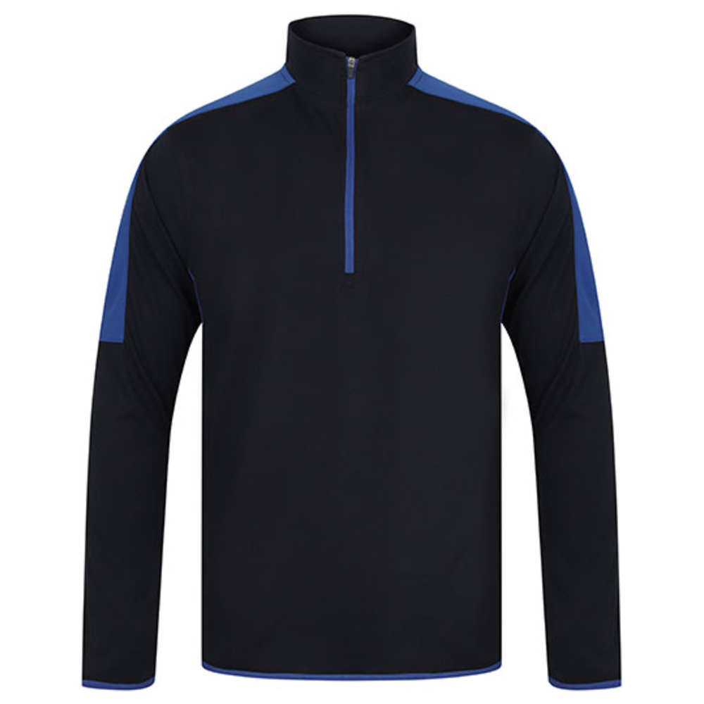 Adults` 1/4 Zip Midlayer with Contrast Panelling