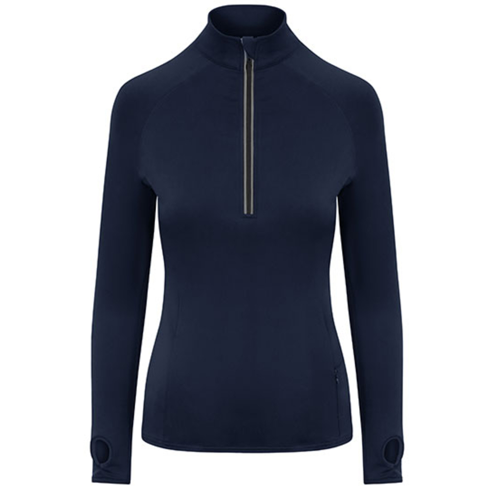 Camiseta con media cremallera Cool-Flex para mujer