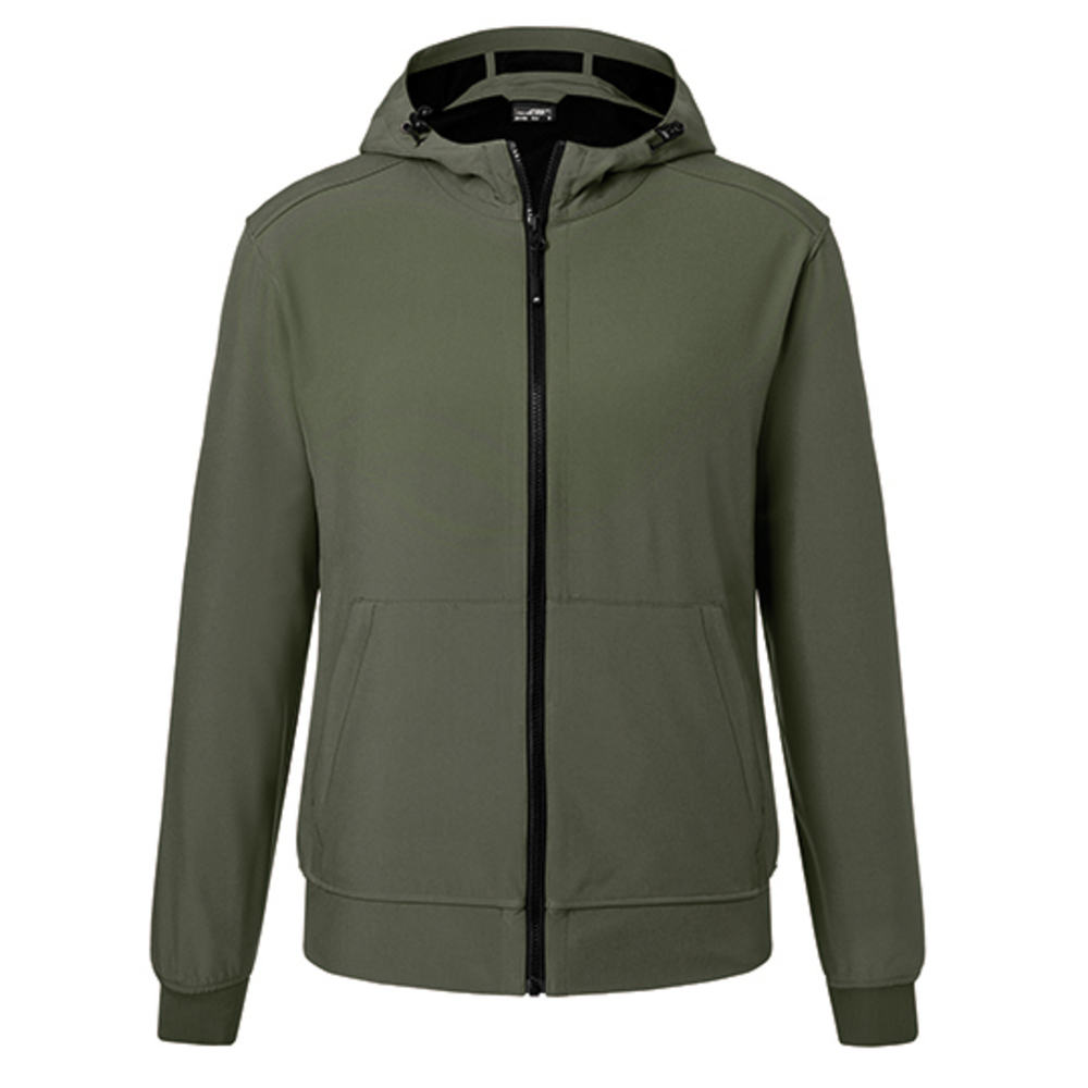 Chaqueta softshell con capucha para hombre