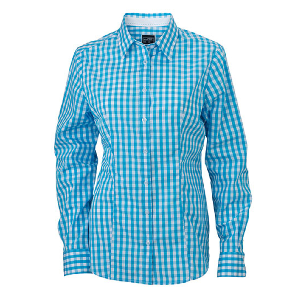 Ladies` Checked Blouse