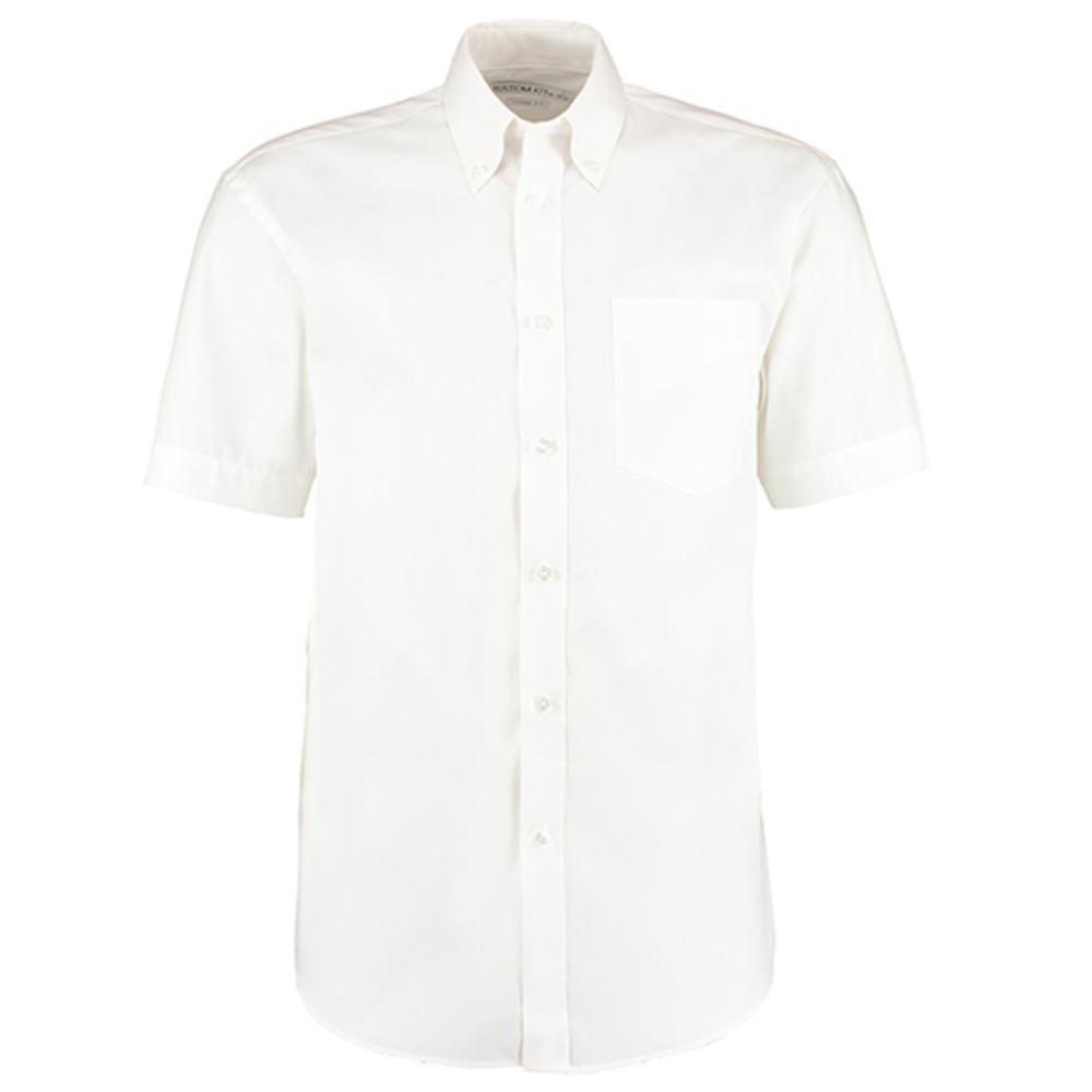 Camicia Oxford corporativa dal taglio classico da uomo a manica corta