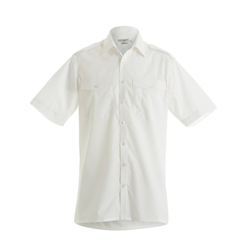 Men`s Tailored Fit Pilot Shirt Short Sleeve