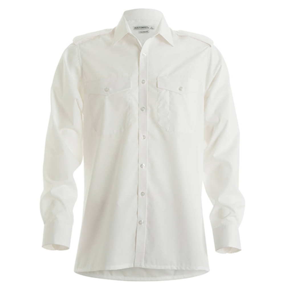Men`s Tailored Fit Pilot Shirt Long Sleeve