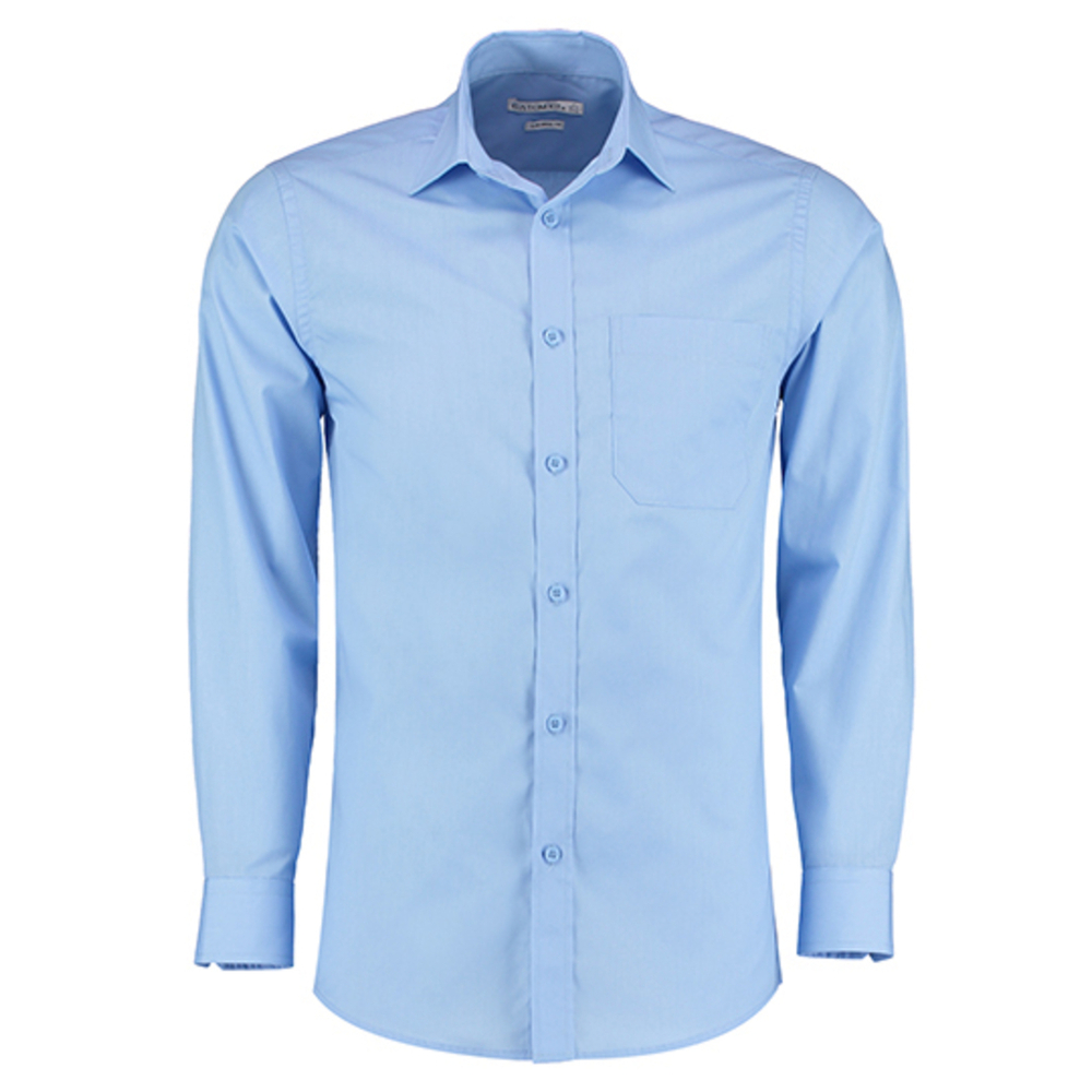 Camicia sartoriale in popeline a maniche lunghe