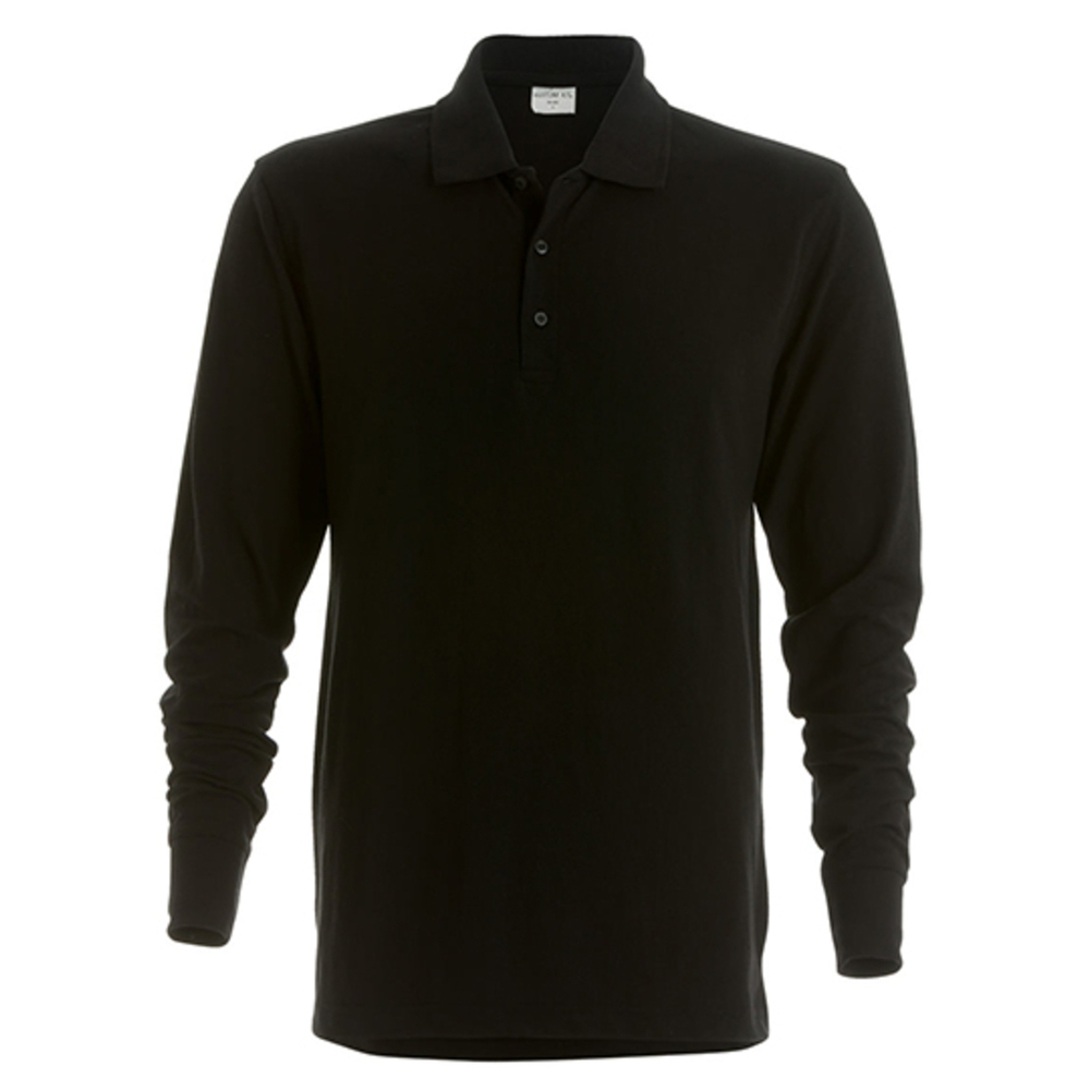 Men`s Classic Fit Piqué Polo Shirt Long Sleeve