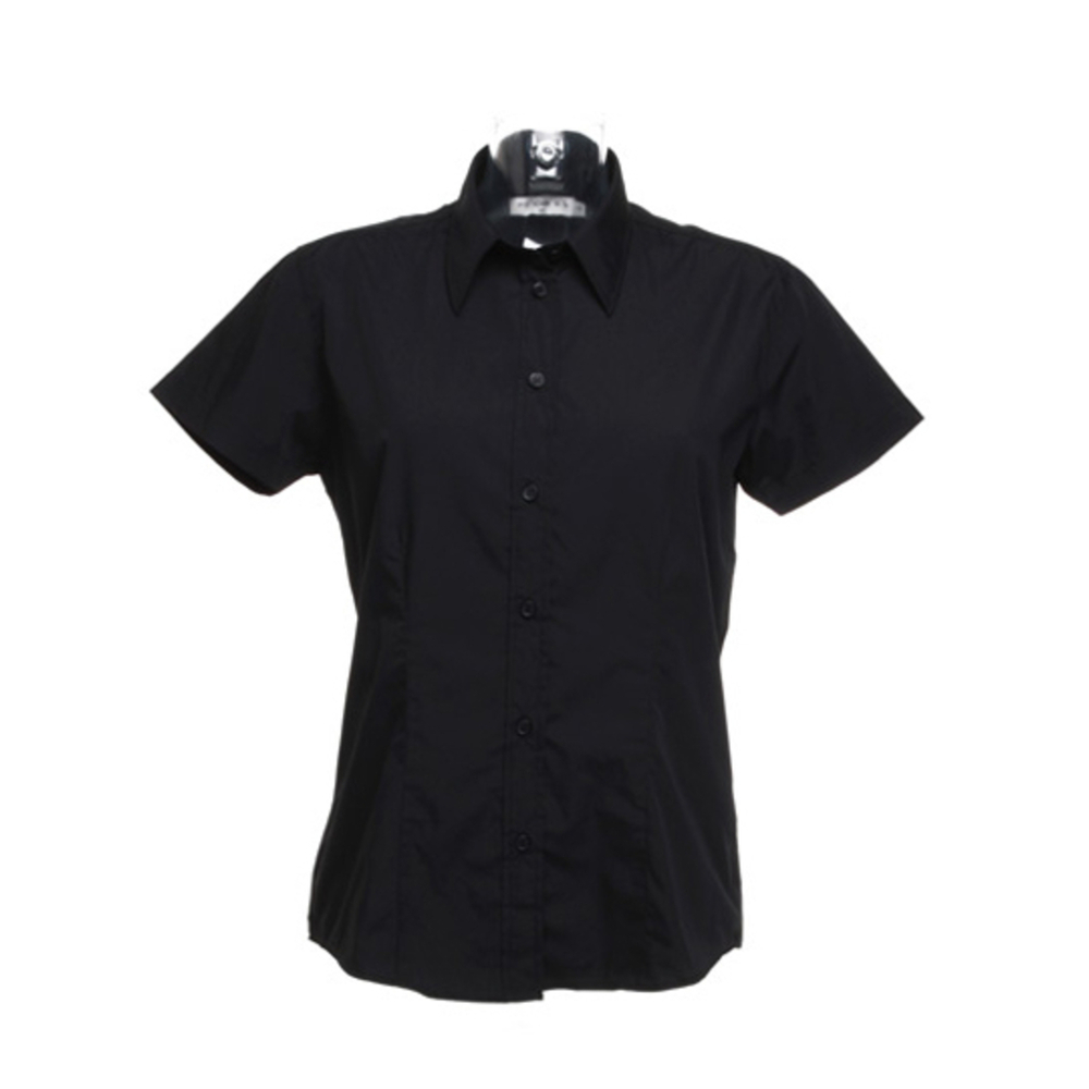 Women`s Classic Fit Workforce Poplin Shirt Short Sleeve