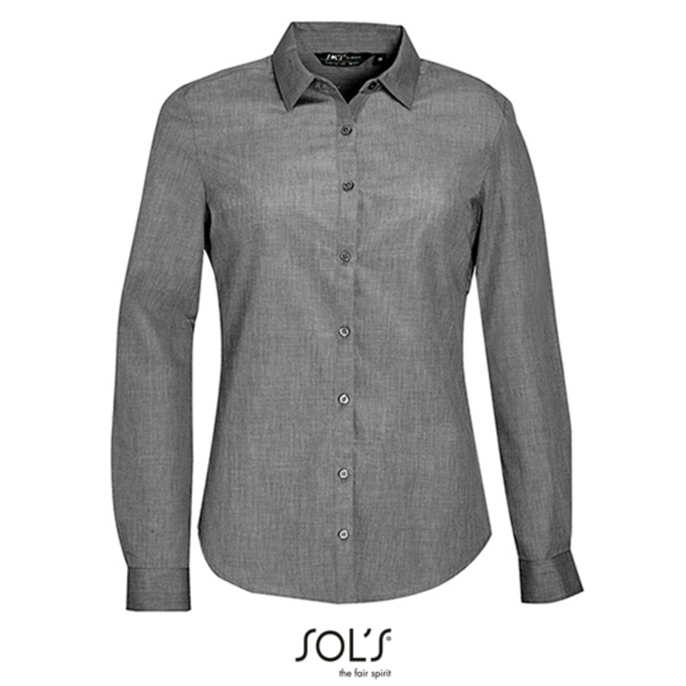 Women`s Long Sleeve Poplin Shirt Barnet