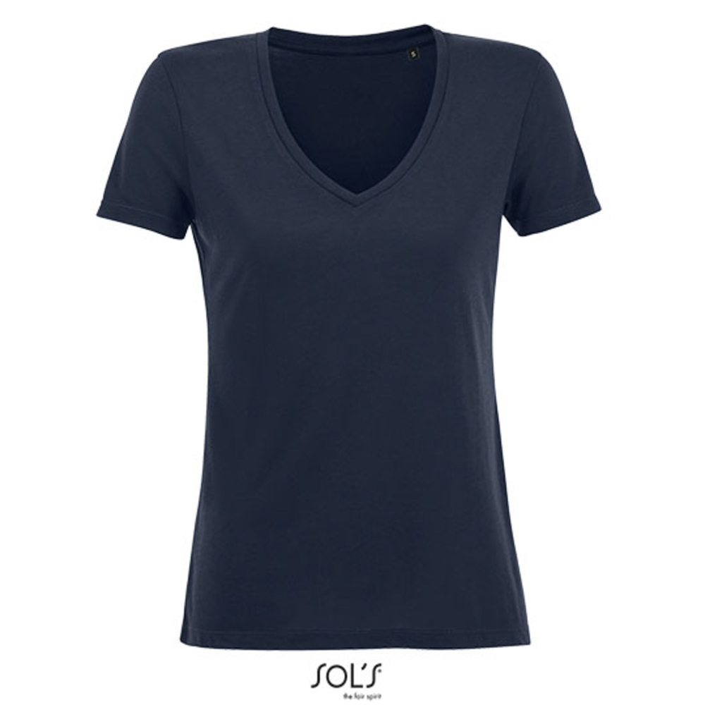 T-shirt fluida con scollo a V da donna Motion