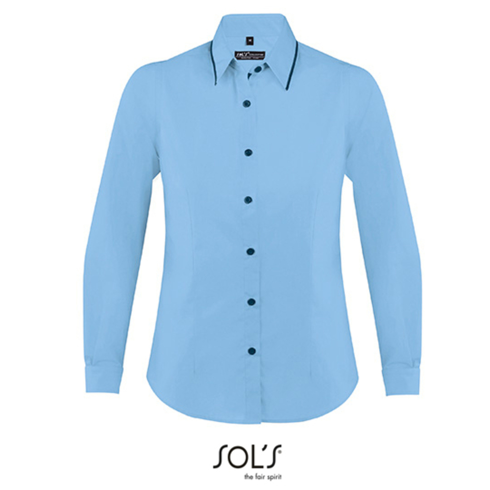 Women`s Long Sleeves Fitted Shirt Baxter