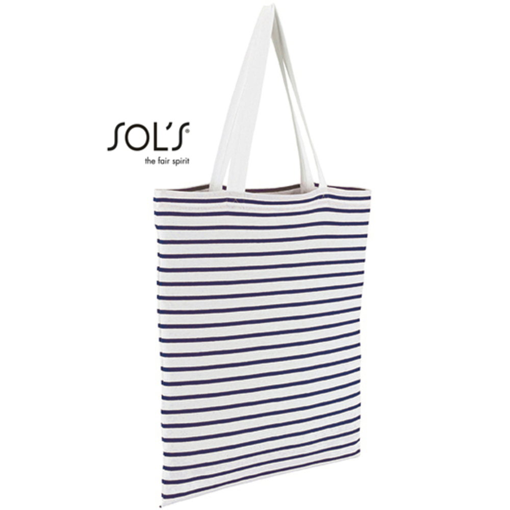 Striped Jersey Shopping Bag Luna
