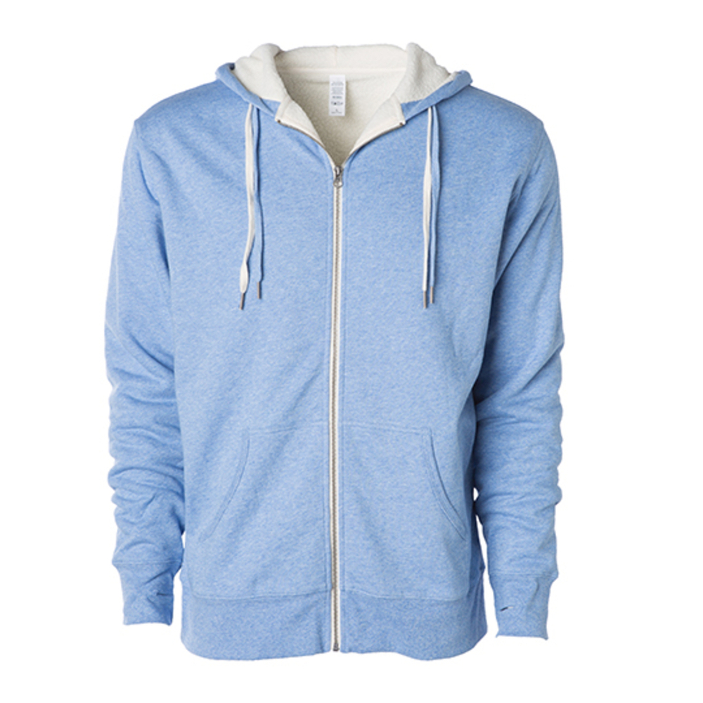 Chaqueta unisex Sherpa con cremallera y capucha forrada en Sherpa