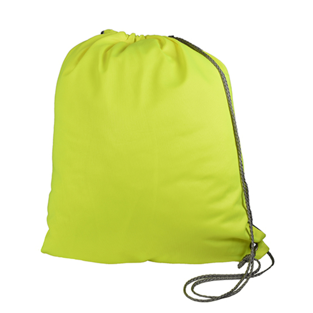 Bolsa de gimnasio reflectante de una cara
