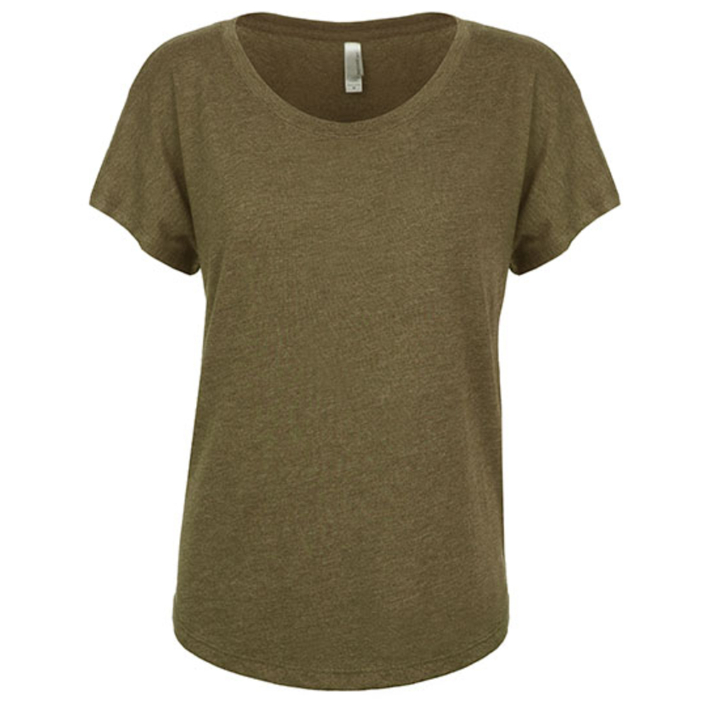 Camiseta Dolman Tri-Blend para mujer
