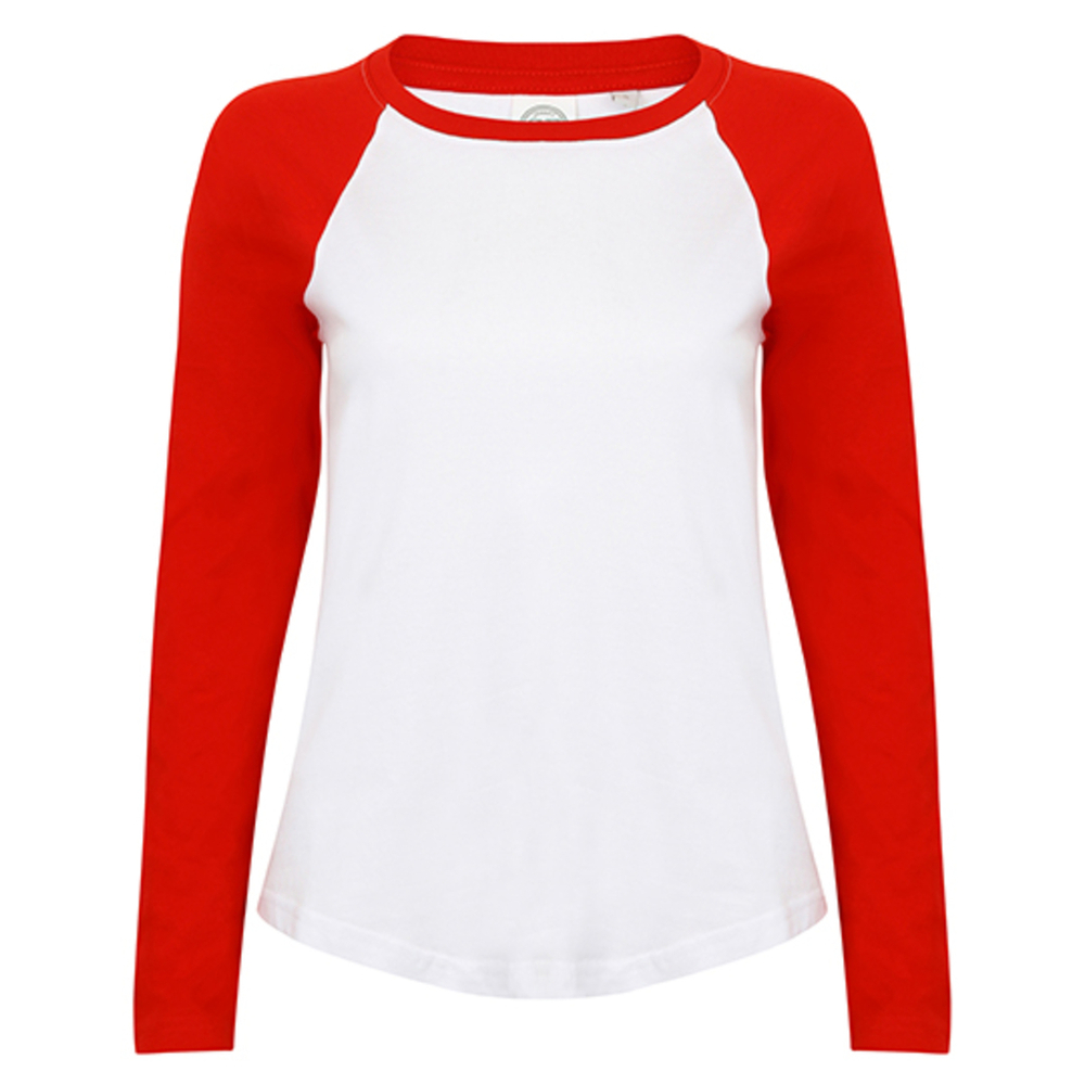 Women`s Long Sleeved Baseball T