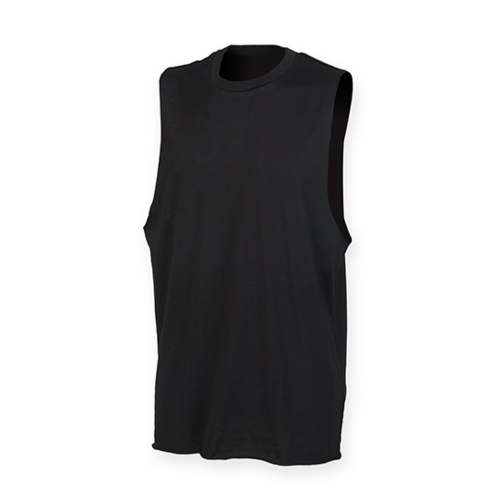 Gilet da uomo con collo alto e giromanica