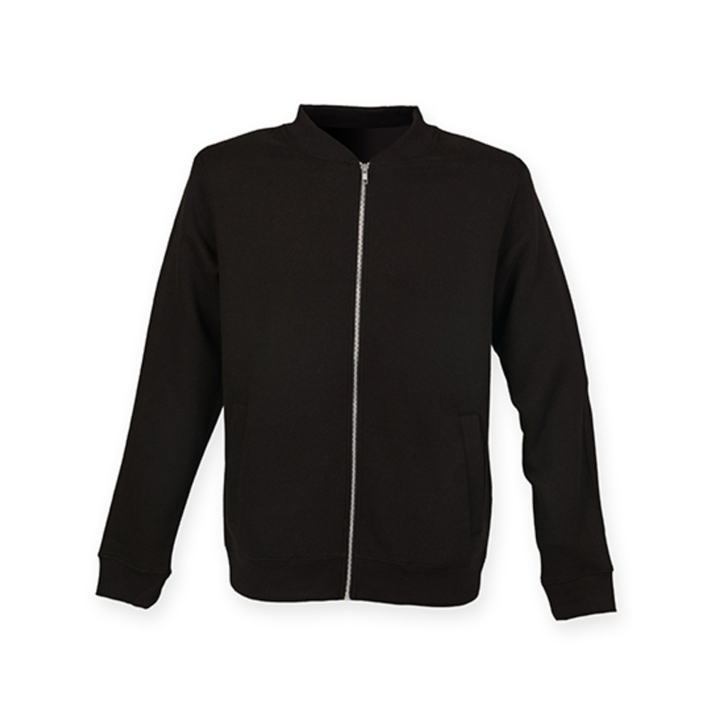 Unisex Bomber Zip-Through Sweat