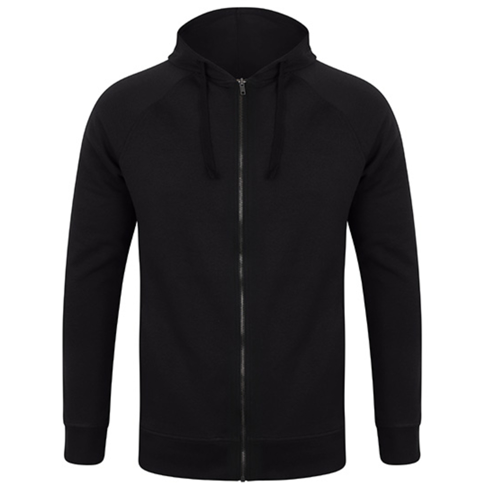 Sudadera con capucha unisex de corte slim con cremallera