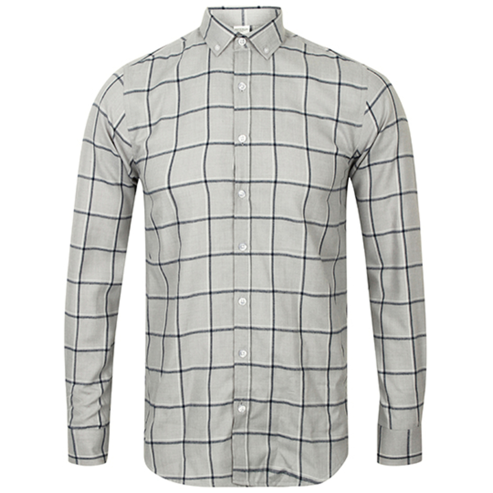 Men`s Brushed Check Casual Shirt
