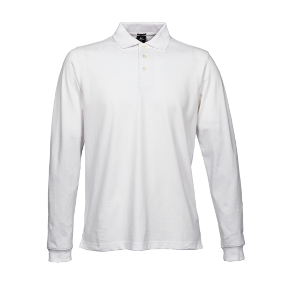 Polo de manga larga elástico de lujo con manga larga