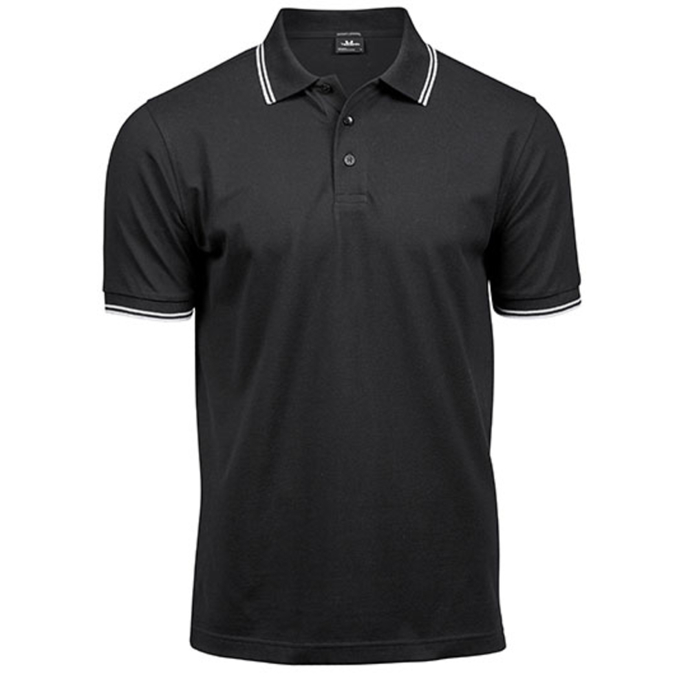 Luxury Stripe Stretch Polo