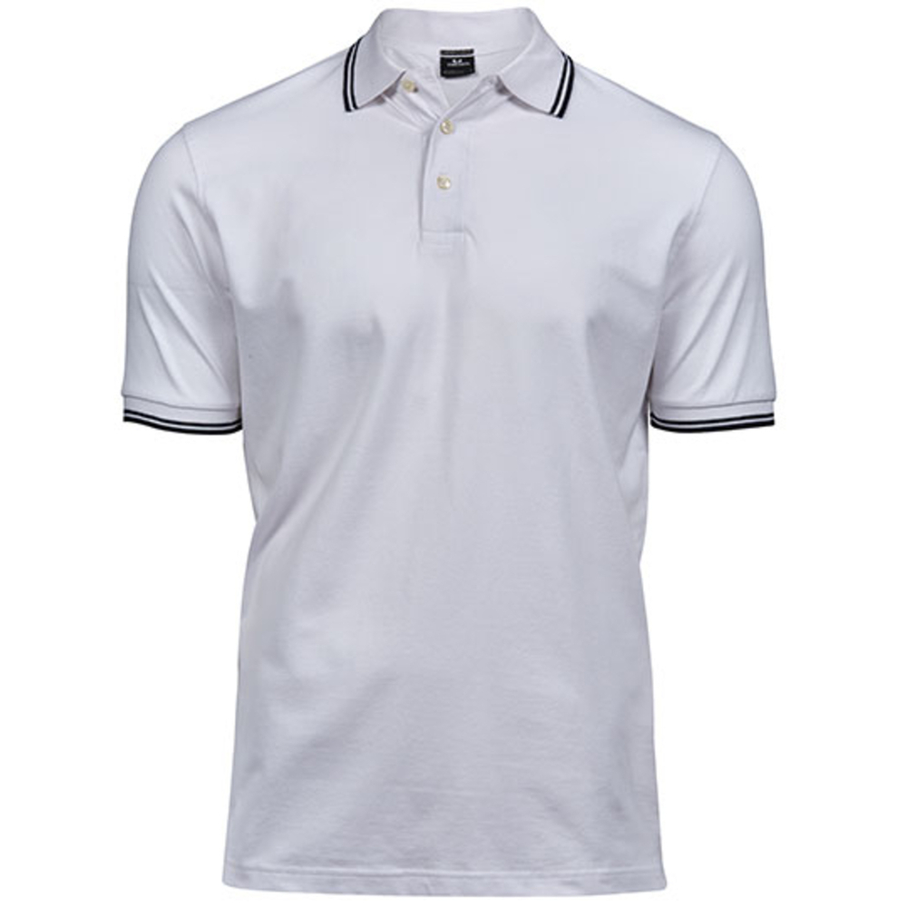 Polo elástico de rayas de lujo