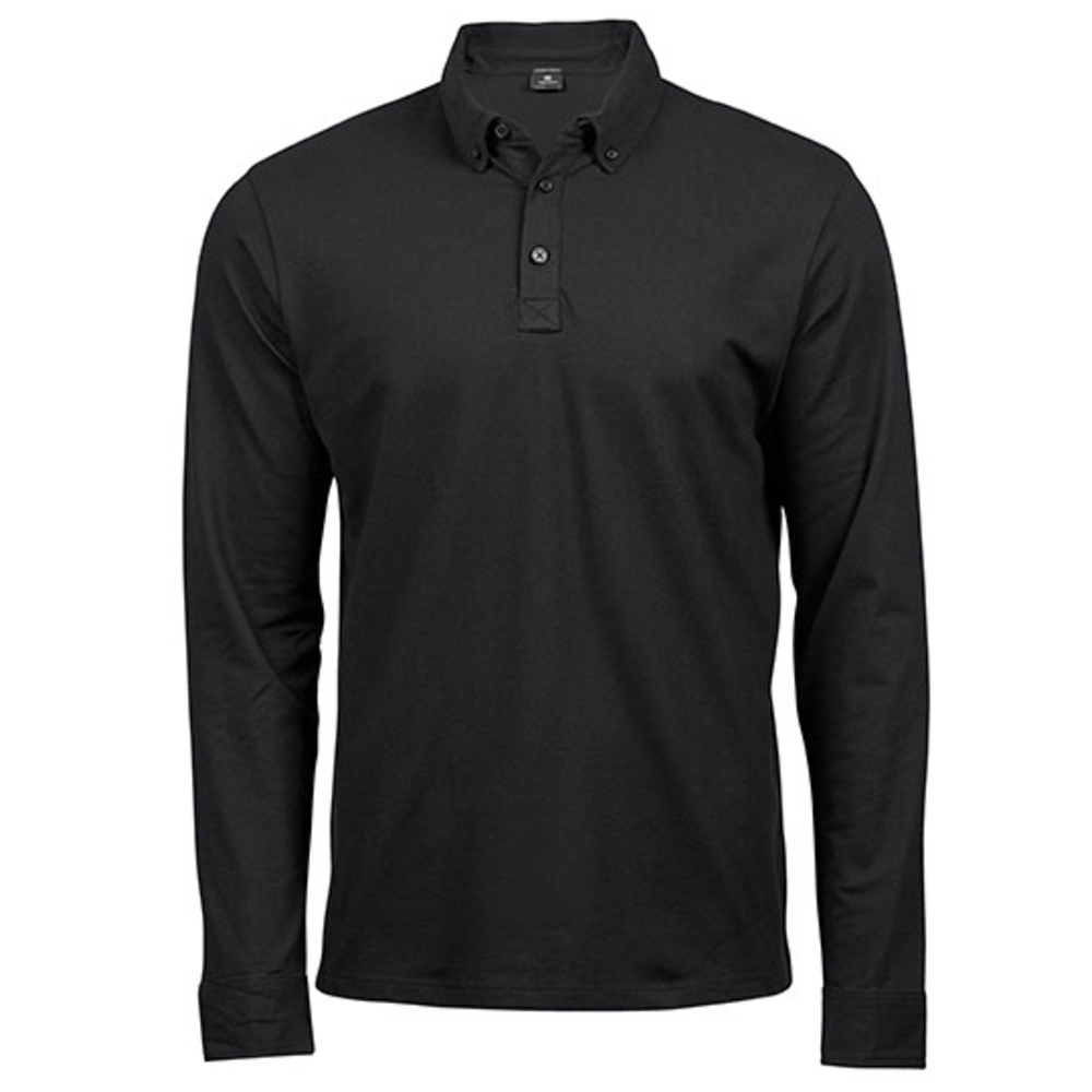 Fashion Long Sleeve Luxury Stretch Polo