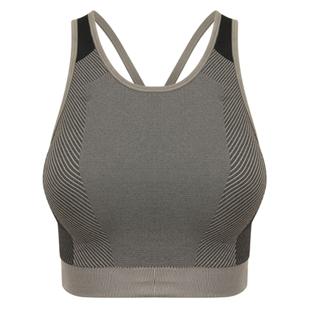 Ladies Seamless Panelled Crop Top
